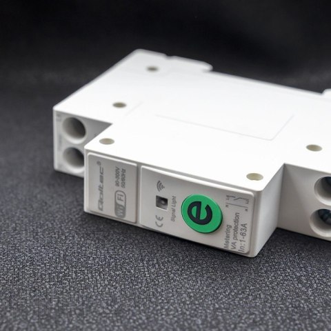 Przekaźnik 63A na szynę DIN z licznikiem energii elektrycznej | eWeLink od Sonoff | Wi-Fi | Dioda LED