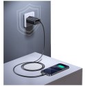 Ładowarka sieciowa USAMS Xiang Series CC296 30W 1xUSB-C 1xUSB-A + kabel USB-C czarny