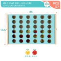4 w Rzędzie Disney 25 x 16 x 15,5 cm (6 Sztuk) (37 Części)