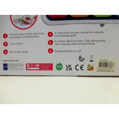 Pianino Interaktywne dla Bobasa Winfun 42 x 3 x 32 cm (4 Sztuk)