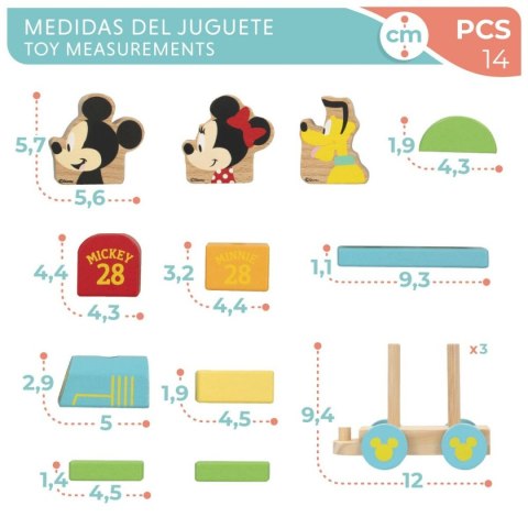 Pociąg Disney 34 x 10 x 7,5 cm 14 Części (6 Sztuk)