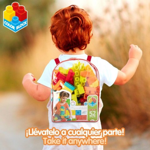 Zestaw do budowania Color Block 52 Części (4 Sztuk)