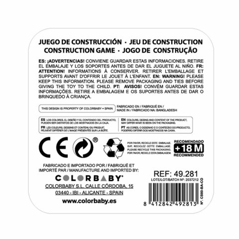 Zestaw do budowania Color Block Basic 80 Części (4 Sztuk)