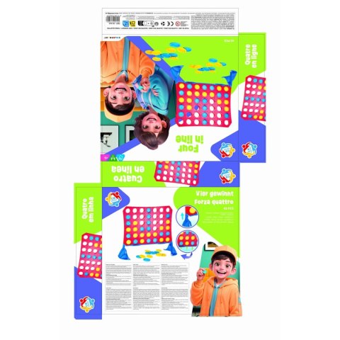 4 w Rzędzie CB Games 31,5 x 26 x 13 cm (42 Części) (6 Sztuk)