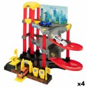 Garaż Parking z Samochodami Speed & Go 37 x 29 x 25 cm (4 Sztuk)