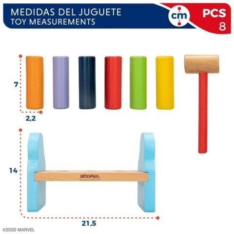 Gra Zręcznościowa Spidey 8 Części 21,5 x 14 x 10,5 cm (6 Sztuk)