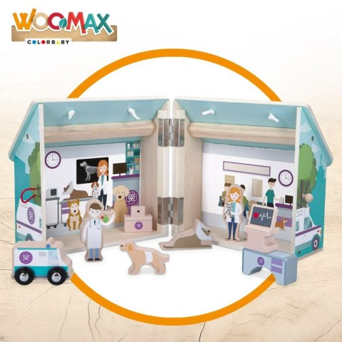 Playset Woomax Weterynarz 9 Części 4 Sztuk 19 x 18 x 19 cm