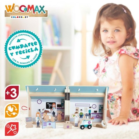 Playset Woomax Weterynarz 9 Części 4 Sztuk 19 x 18 x 19 cm