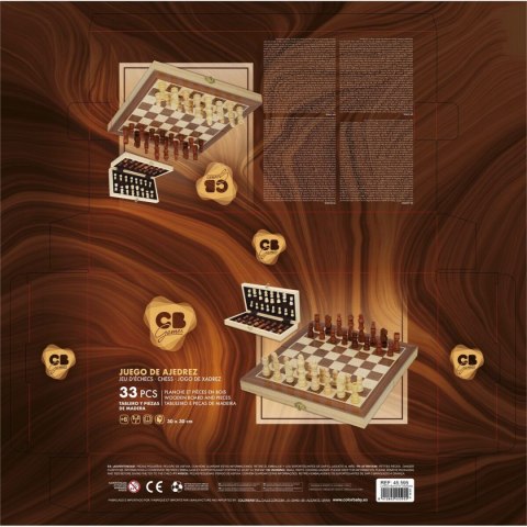 Szachy CB Games Drewno (6 Sztuk)