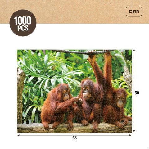 Układanka puzzle Colorbaby Orangutan 6 Sztuk 68 x 50 x 0,1 cm