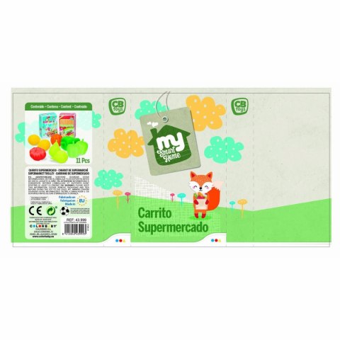 Wózek na Zakupy Colorbaby My Home Zabawka 12 Części 15 x 10 x 6 cm 8 Sztuk