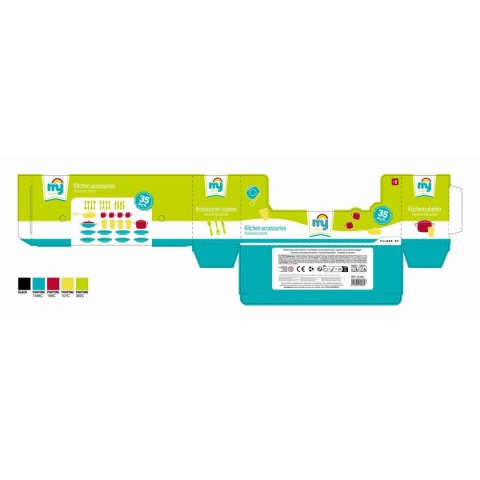 Zestaw obiadowy dla dzieci Colorbaby Zabawka Ociekacz 35 Części (15 Sztuk)