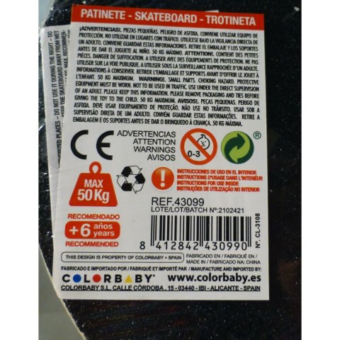 Deskorolka Colorbaby