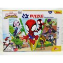 Puzzle dla dzieci Spidey Dwustronny 50 x 35 cm 24 Części (12 Sztuk)