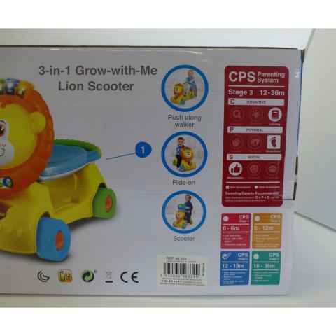 Rower trójkołowy Winfun Lew Światło Dźwięk 57 x 42 x 26 cm (2 Sztuk)