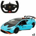 Samochód Sterowany Radiowo Lamborghini Huracán STO Niebieski 1:14 (2 Sztuk)