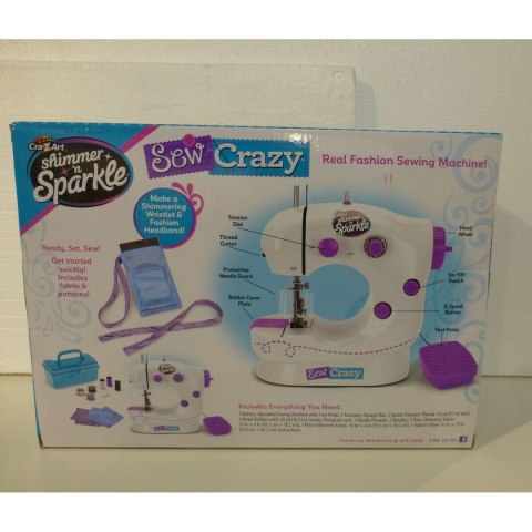 Zabawkowa maszyna do szycia Cra-Z-Art Shimmer 'n Sparkle 18,5 x 19 x 11 cm (2 Sztuk)