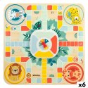 Deska Parcheesi Woomax Zookabee 30 x 3 x 30 cm Dziecięcy zwierzęta (6 Sztuk)
