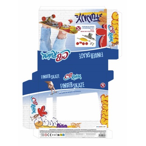 Deskorolka na palec Colorbaby (12 Sztuk)