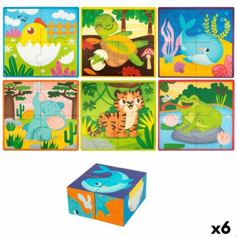 Puzzle 3D Lisciani Giochi 22 x 23 x 1 cm zwierzęta 4 Części (6 Sztuk)