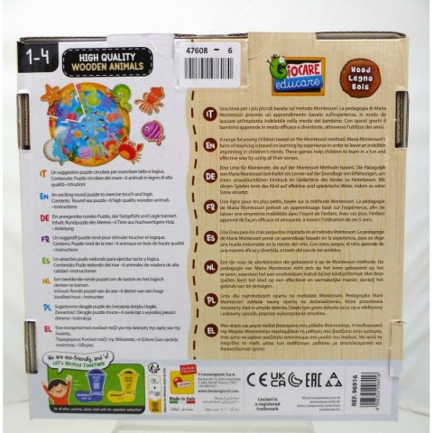 Puzzle dla dzieci Lisciani Giochi 33 x 1 x 32 cm Morski 6 Części 13 Części (6 Sztuk)