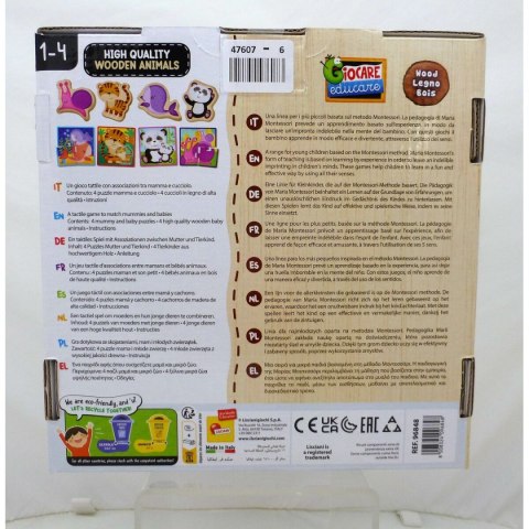 Puzzle dla dzieci Lisciani Giochi 16 x 1 x 16 cm zwierzęta 16 Części (6 Sztuk)