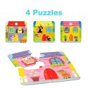 Układanka puzzle Lisciani Giochi Carotina Baby 16 x 1 x 16,5 cm Farma 4 w 1 (12 Sztuk)