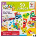 Zabawa Edukacyjna Lisciani Giochi Carotina Baby 50 Juegos 4,5 x 14,5 x 3,5 cm Elektroniczne (6 Sztuk)