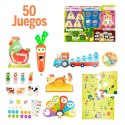 Zabawa Edukacyjna Lisciani Giochi Carotina Baby 50 Juegos 4,5 x 14,5 x 3,5 cm Elektroniczne (6 Sztuk)