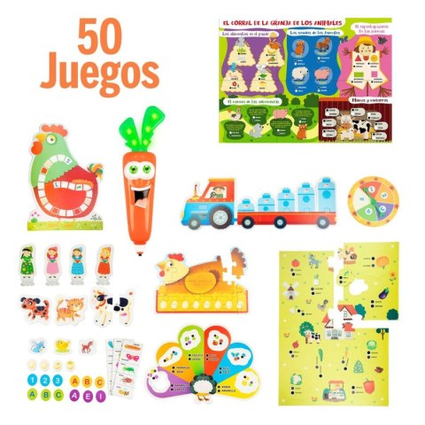 Zabawa Edukacyjna Lisciani Giochi Carotina Baby 50 Juegos 4,5 x 14,5 x 3,5 cm Elektroniczne (6 Sztuk)