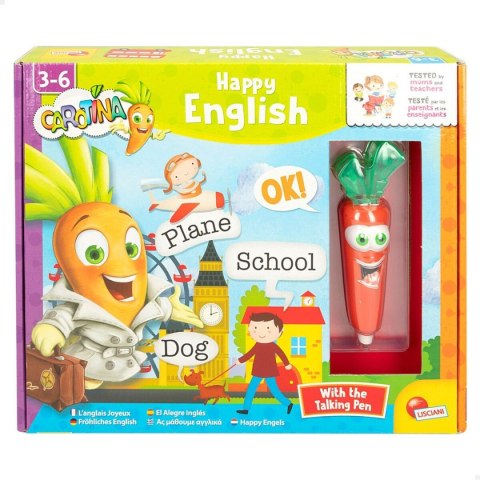 Zabawa Edukacyjna Lisciani Giochi Carotina Baby Happy English 4,5 x 14,5 x 3 cm Elektroniczne układanka puzzle (6 Sztuk)