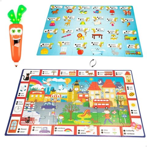 Zabawa Edukacyjna Lisciani Giochi Carotina Baby Happy English 4,5 x 14,5 x 3 cm Elektroniczne układanka puzzle (6 Sztuk)