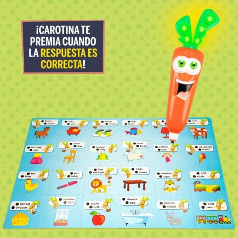 Zabawa Edukacyjna Lisciani Giochi Carotina Baby Happy English 4,5 x 14,5 x 3 cm Elektroniczne układanka puzzle (6 Sztuk)