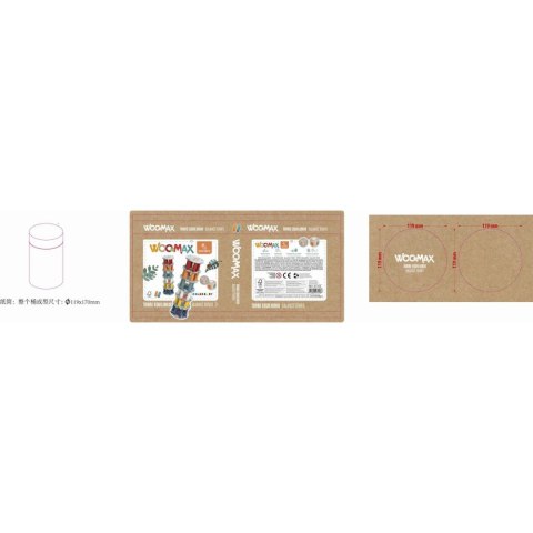 Zestaw do budowania Woomax 36 Części (6 Sztuk)