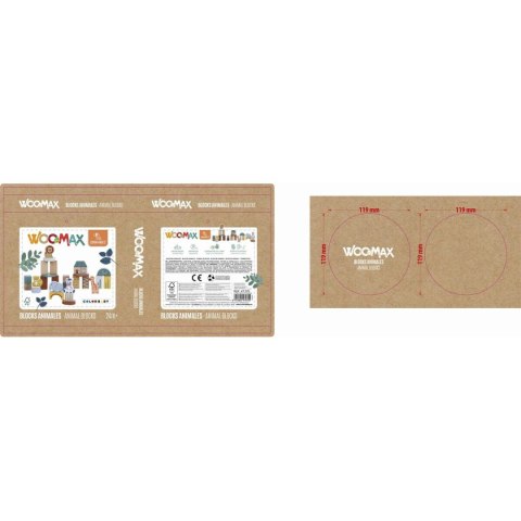 Zestaw do budowania Woomax zwierzęta 28 Części (6 Sztuk)