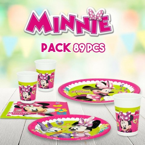 Zestaw do organizacji party Minnie Mouse Happy Deluxe 16 89 Części
