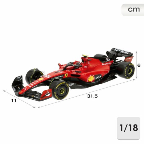 Samochód Bburago Ferrari F1 Racing SF23 #55 C 1:18