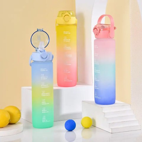 Butelka wody Bewinner Wielokolorowy 800 ml 7,3 x 7,3 x 23,5 (12 Sztuk)