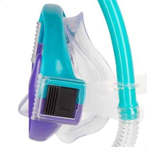 Gogle do nurkowania z rurką AquaSport Turkusowy (6 Sztuk)