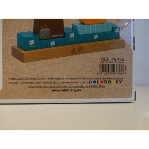 Gra Budowlana z Blokami Konstrukcyjnymi Woomax 8 Części (6 Sztuk)