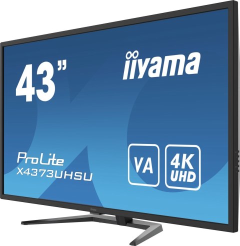 Iiyama ProLite X4373UHSU-B1 monitor komputerowy 108 cm (42.5") 3840 x 2160 px 4K Ultra HD Czarny