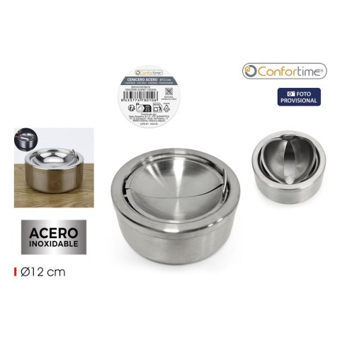 Popielniczka Confortime Stal 12 x 5 cm (24 Sztuk)