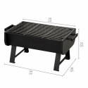 Przenośny grill Aktive Stal 45 x 25 x 30 cm Czarny (2 Sztuk)