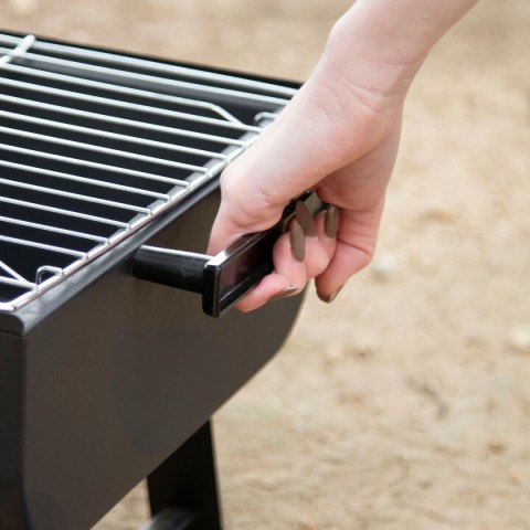 Przenośny grill Aktive Stal 45 x 25 x 30 cm Czarny (2 Sztuk)