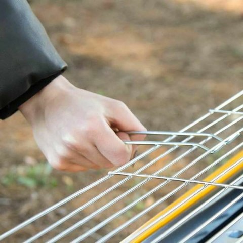 Przenośny grill Aktive Stal 89 x 32 x 22 cm Żółty