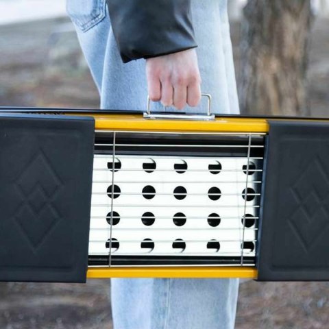 Przenośny grill Aktive Stal 89 x 32 x 22 cm Żółty