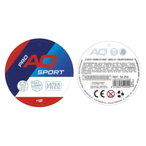 Gogle do nurkowania z rurką AquaSport Niebieski Czerwony (6 Sztuk)