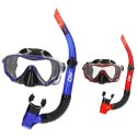 Gogle do nurkowania z rurką AquaSport Niebieski Czerwony (6 Sztuk)