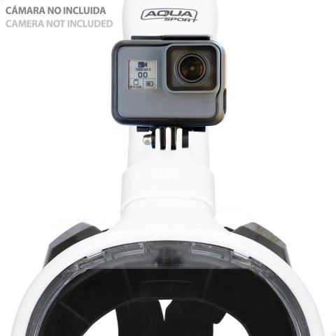 Maska do nurkowania z kamerą sportową AquaSport Niebieski Biały (4 Sztuk)