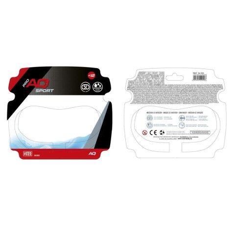 Okulary do Nurkowania AquaSport Czarny (6 Sztuk)